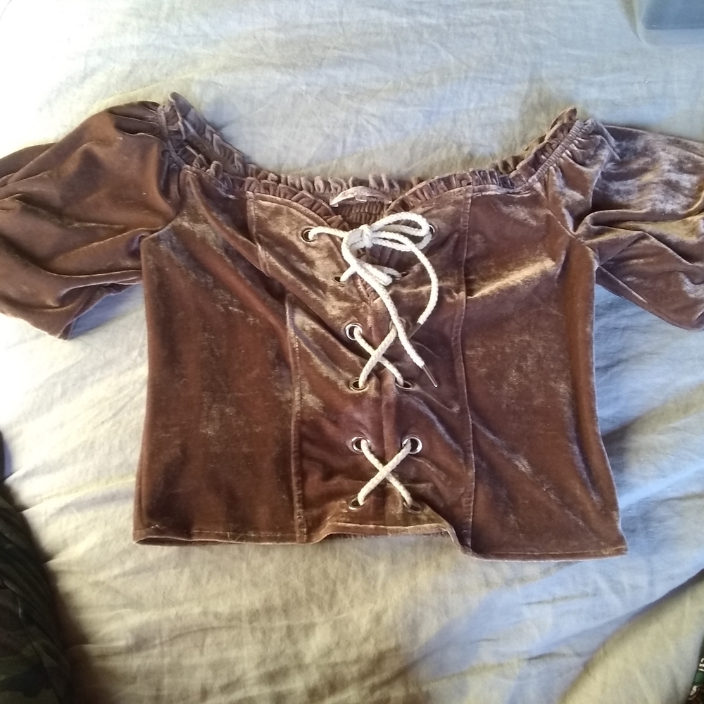 Velvet blouse